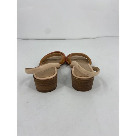 Madewell Women's Addie Slingback Leather Sandals Peach Multi Size 6 - Picture 7 of 13